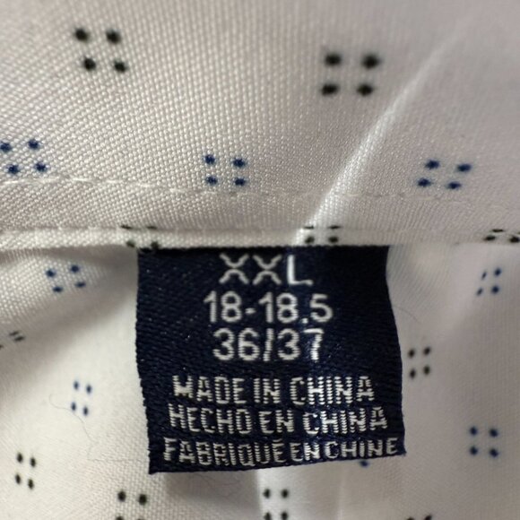 Nautica Men's Performance Dress Shirt, Slim Fit, White, 18-18.5 36/37, XXL NEW - Picture 5 of 12